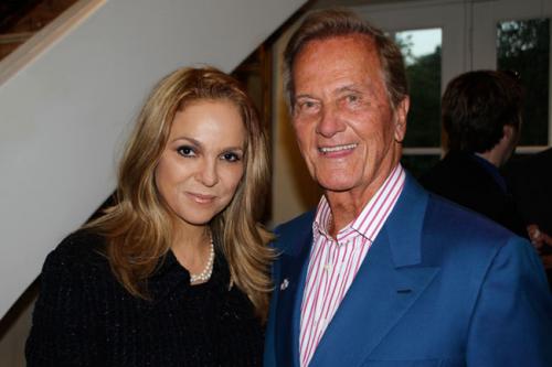 Our Event Host, Dina Leeds, with Our Main Supporter and Speaker at the Event, Pat Boone